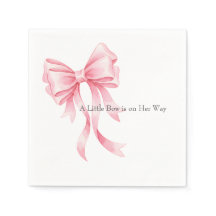 Elegant Rosa Akvarellband Baby Shower