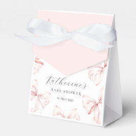 Elegant rosa baby bow bröllopsdusch presentaskar