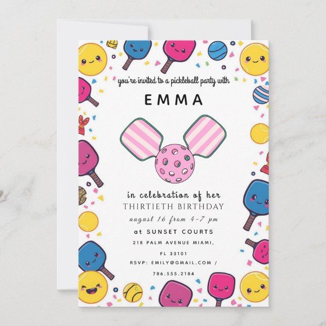 Elegant rosa baby shower-inbjudan inbjudningar (Framsida)