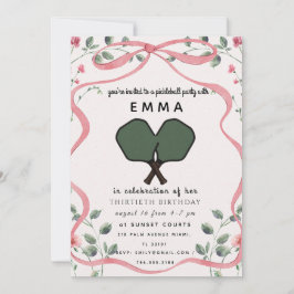 Elegant rosa baby shower-inbjudan inbjudningar