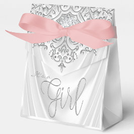 Elegant Rosa Baby Shower Presentaskar