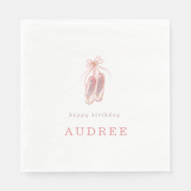 Elegant Rosa Ballerina Shoes Födelsedagsfest