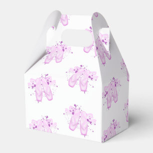 Elegant Rosa Ballet Birthday Pointe Shoes Presentaskar