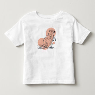 Elegant Rosa Bäver för Barn | Premium Minimalistis T Shirt
