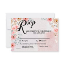 Elegant Rosa Blommig Bröllop