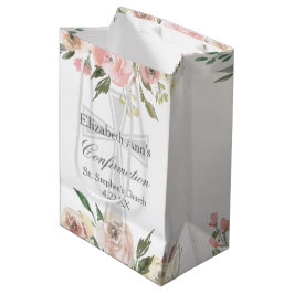 Elegant Rosa Blommig Konfirmationsfest Anpassad