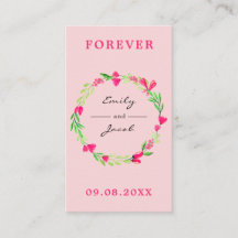 Elegant Rosa Blommig Krans Ljus Rosa Bröllopsregis