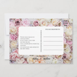 Elegant Rosa Blommigt Arch Summer Tack Inbjudningar