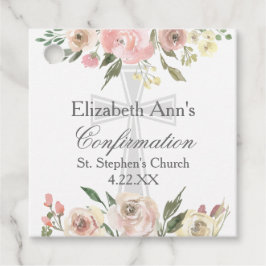 Elegant Rosa Blommigt Bekräftelse Anpassningsbar P Gåvor Etiketter