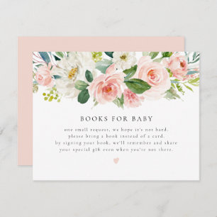 Elegant  Rosa Blommigt Bokar för Baby-kort Inbjudningar