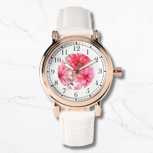Elegant Rosa Blommigt Chic Snyggt  Kunderna Armbandsur