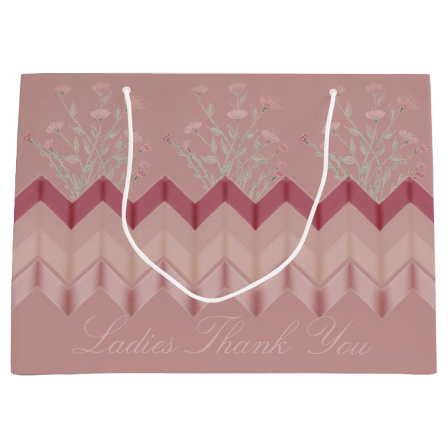 Elegant Rosa Blommigt Designer (Framsidan)