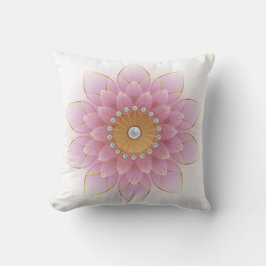 Elegant Rosa Blommigt Flower Kudde