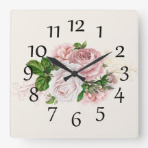 Elegant Rosa Blommigt för vattenfärg, Cream