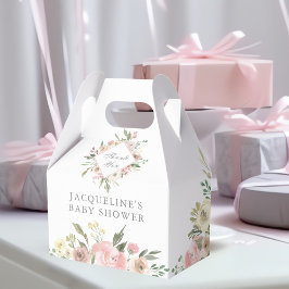 Elegant  Rosa Blommigt Garden Baby Shower Presentaskar