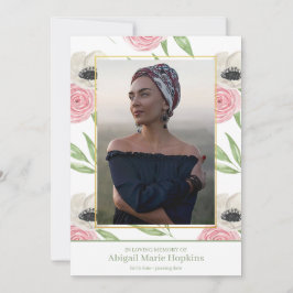 Elegant rosa blommigt, i att älska tack kort