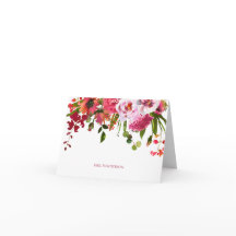 Elegant Rosa Blommigt Lärare