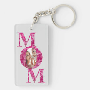Elegant Rosa Blommigt MAMMA Lettering efter Anpass