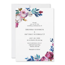 Elegant Rosa Blommigt Modern Bröllop