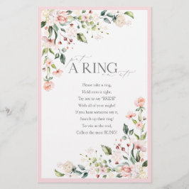 Elegant Rosa Blommigt Möhippa  spel