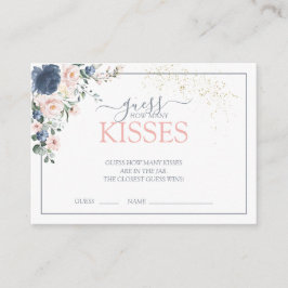 Elegant Rosa Blommigt Möhippa  spel Tilläggskort