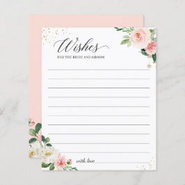 Elegant  Rosa Blommigt Önskemål för Newlyweds