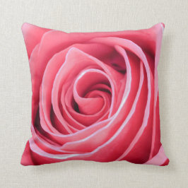 Elegant Rosa Blommigt Petals| Dekorativ kudde