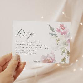 Elegant Rosa Blommigt Quinceanera QR Code OSA