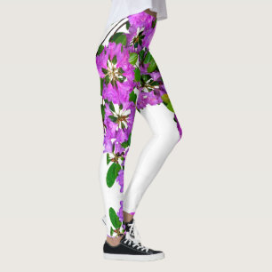 Elegant rosa blommigt rosa azaleas rosa blommor leggings