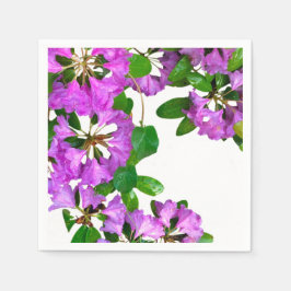 Elegant rosa blommigt rosa azaleas rosa blommor pappersservett