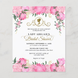 Elegant  Rosa Blommigt Viktoriansk Möhippa