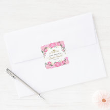 Elegant  Rosa Blommigt Viktoriansk Möhippa