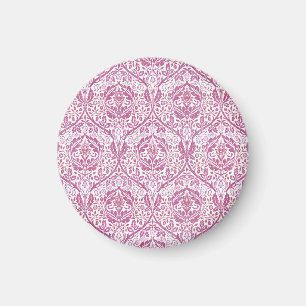 Elegant rosa blommönster magnet