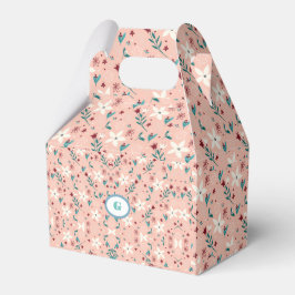 Elegant rosa blommotiv  presentaskar