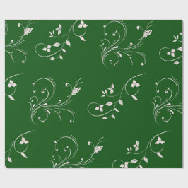 Elegant rosa blomvirvel presentpapper