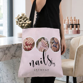 Elegant Rosa Blush 3 Foto Nagelstylist Tygkasse
