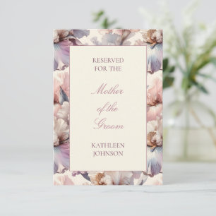 Elegant Rosa Blush Blommig Bröllopsreserverad Sitt