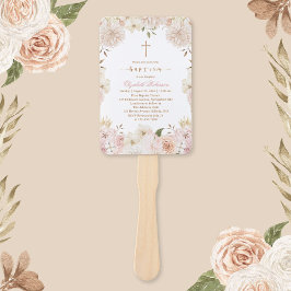 Elegant Rosa Boho Blommigt Baptism Uppsättning av 