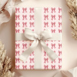 Elegant Rosa Bow Coquette Feminine Presentpapper<br><div class="desc">Lägg till lite charm och sofistikering till din gåva-ge med vår Elegant Rosa Bow Coquette Feminine Wrapping Papper. Detta krävande papper är designat för att varje present skall se så speciell ut som tanken bakom den.</div>