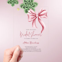 Elegant Rosa Bow Coquette Möhippa Party