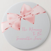 Elegant Rosa Bow Mamma att bli babydusch