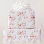 Elegant Rosa Bow Wrapping Papper Presentpapper<br><div class="desc">Lägg till en något sofistikerad ge till din gåva med denna Elegant Rosa Bow Wrapping Papper. Med ömtåliga, mjuka rosor som är vackert placerade på en vit bakgrund är den här utformningen perfekt för bröllop, möhippor, babyduschar, födelsedagar och andra speciella tillfällen. De milda pastelltonerna och snyggtens båge mönster för med...</div>