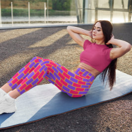 Elegant Rosa Brick Gym Yoga Women Leggings