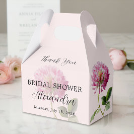 Elegant Rosa Bröllopsdusch Tack Presentaskar