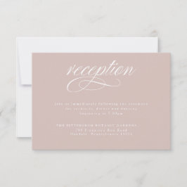 Elegant Rosa Calligraphy-bröllopskort OSA Kort