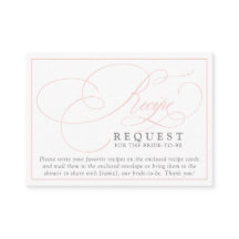 Elegant Rosa Calligraphy Recipe for the Bride