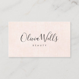 Elegant Rosa Calligraphy Social Media Icons Visitkort