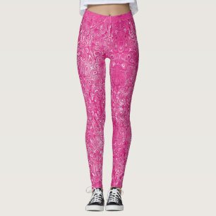 Elegant rosa candy marble struktur abstrakt modern leggings