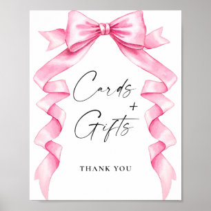Elegant Rosa Cards och Möhippa för gift bin Poster