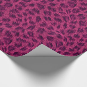Elegant Rosa Cheetah Animal Print Presentpapper